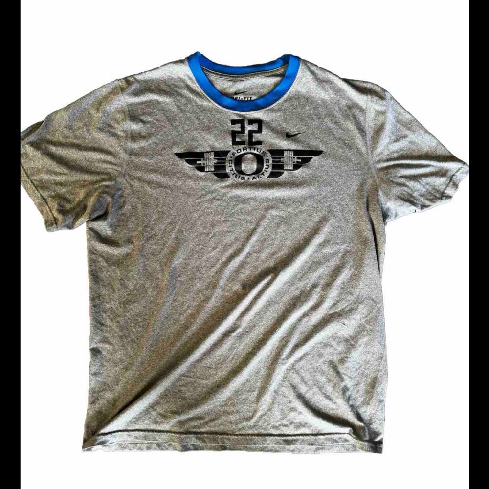 Oregon DUCKS Football TEAM ISSUED Nike PLAYER Workout TEE SHIRT  #22 Men's  L